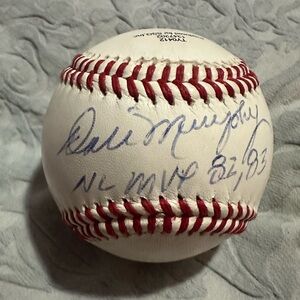 Dale Murphy Autographed Baseball